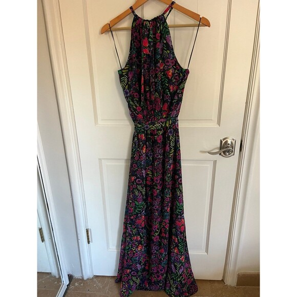 ModCloth Illuminated Elegance Chiffon Maxi Dress Size Medium - Picture 4 of 8